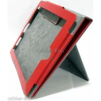 Multi Angle Book Folio PU Leather Case Cover Stand For Apple iPad 4 3 2 - Red