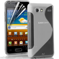 S Line TPU Soft Gel Back Case Cover For Samsung Galaxy S Advance i9070 - Clear