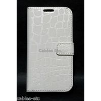 Elegant White Snake Skin Pattern Leather Flip Diary Case For Samsung Galaxy S3