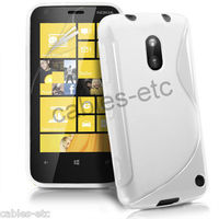 New S Line TPU Soft Silicon Gel Back Case Cover For Nokia Lumia 620 - White