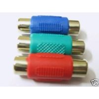 RGB / Component Video 3 RCA Couplers Jointers