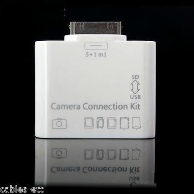 5 in 1 USB OTG Pen Drive Memory Card Reader Camera Kit For Apple iPad 3 iPad 2