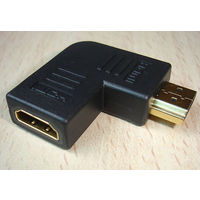 Gold Plated Angled L Shaped HDMI Female To HDMI Male Adapter For Sony BRAVIA LCD LED