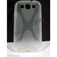 CLEAR Frosted TPU SOFT XLine SILICON Back Case Cover for Samsung Galaxy S3 i9300