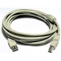 Best Noise Filtered USB 2.0 Printer Scanner MFD Pure Copper Cable 5mtr - AM - BM