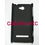 Rubberised Frosted Matte Hard Back Case Cover For HTC Windows Phone 8S - Black