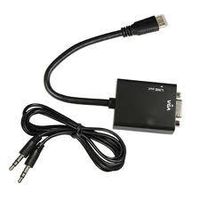 Mini HDMI to VGA Converter Adapter Cable with Audio Out Support 4 Tablets Mobile