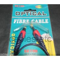 Premium SPDIF Fibre Digital Audio Toslink To Optical Miniplug Male Cable 1.5m