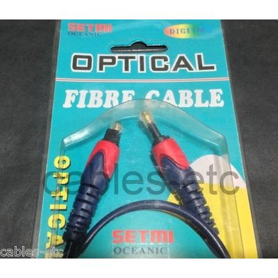 Premium SPDIF Fibre Digital Audio Toslink To Optical Miniplug Male Cable 1.5m
