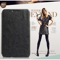 KLD Italian Leather Flip Diary Cover Case For Samsung Galaxy Note N7000 - Black