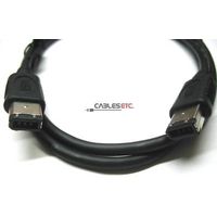 Best Qlty Firewire 400 IEEE 1394 6 Pin to 6 Pin Cable 1m - 400Mbps