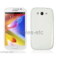 White S Line TPU Soft Silicon Gel Back Case Cover For Samsung Galaxy Grand i9082
