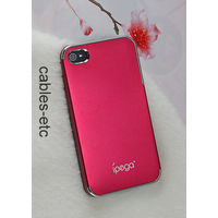 iPega Aluminium Matte Hard Metal Back Case Cover For Apple iPhone 4S 4 - RED