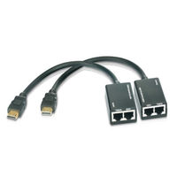 HDMI Extender by Cat5e / Cat6 LAN UTP Cable - 30m 1080p - Now also Supports 3D