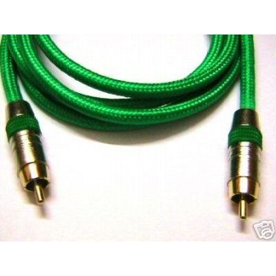 Pure Oxygen Free Copper Coaxial Dolby Digital SPDIF RCA Male Audio Cable 3m