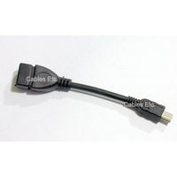 Mini USB 5 Pin To USB AF Adapter OTG Cable For Micromax Funbook Tab Smart Pro