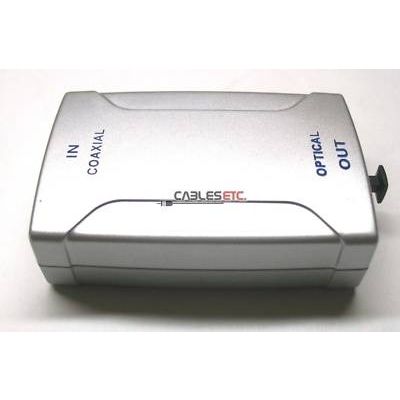 Digital Coaxial to Optical Toslink Audio Converter
