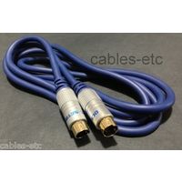 Gold Plated Pure Copper S Video 4 Pin Male to S Video SV Male Cable Lead 1.5 mtr