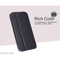 Nillkin Fresh Leather Flip Cover Case Stand For Samsung Galaxy Note 2 - Black