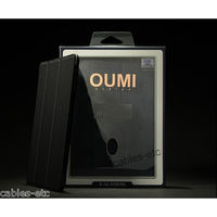 KLD OUMI Thin Leather Flip Smart Cover Case Stand For Apple iPad Mini - Black
