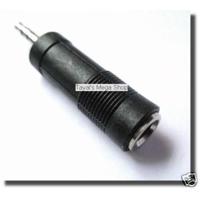 3.5mm Stereo Male to 6.3mm Female Adapter Lot of 3 pcs