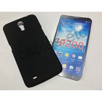 Rubberised Matte Hard Back Case Cover For Samsung Galaxy Mega 6.3 i9200 - Black