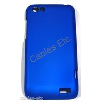BLUE Color Rubberized Frosted Hard Back Crystal Case Cover for HTC One V