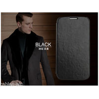 KLD Italian Leather Flip Diary Cover Case For Samsung Galaxy S4 i9500 - Black