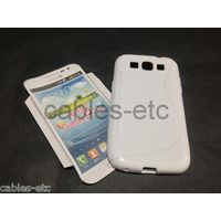 White S Line TPU Gel Soft Case Cover For Samsung Galaxy Grand Quattro Win i8552