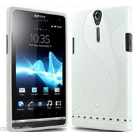 S Line TPU Soft Silicon Gel Back Case Cover For Sony Xperia S SL Lt26i - White