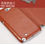 KLD Italian Leather Flip Diary Cover Case For Samsung Galaxy Note 2 N7100 -Brown