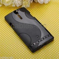 S Line TPU Soft Silicon Gel Back Case Cover For Sony Xperia S SL Lt26i - Black