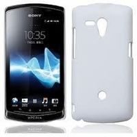 Rubberised Frosted Hard Back Case Cover For Sony Xperia Neo L MT25i - White
