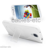 Hybrid TPU Hard Kick Stand Back Case Cover For Samsung Galaxy S4 i9500 - White