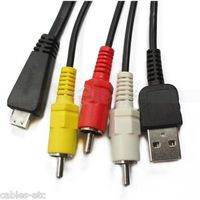 HD015 Sony VMC-MD3 USB AV Cable for Cybershot DSC-HX7 HX9 HX100 TX5 T99 WX7 W570