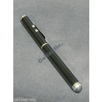 3 in 1 Capacitive Stylus w LED Light & Laser Pointer For iPad iPhone Tab - Black