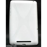 New X Line TPU Gel Soft Silicon Back Case Cover For Asus Google Nexus 7 - White