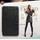 KLD Italian Leather Flip Diary Cover Case For Samsung Galaxy S2 i9100 - Black
