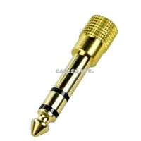 Gold Plated 6.3mm Stereo Male to 3.5mm Female Adapter
