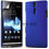 Rubberised Matte Frosted Hard Back Case Cover For Sony Xperia S SL LT26i - Blue