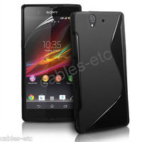 New S Line TPU Soft Silicon Gel Back Case Cover For Sony Xperia Z LT36i - Black