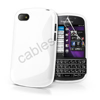 New Wave S Line TPU Soft Silicon Gel Back Case Cover For Blackberry Q10 - White