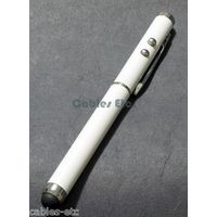 3 in 1 Capacitive Stylus w LED Light & Laser Pointer For iPad iPhone Tab - White