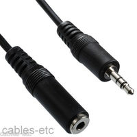 Premium Stereo Audio Extension Cable 3.5mm Male to 3.5mm Female Mp3 Car - 3m