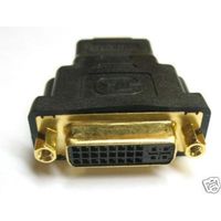 Gold Plated 29pin DVI-I Female - HDMI Male Adapter Converter Changer