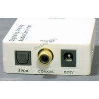 Digital Coaxial & Optical to Analog R+ L Audio Converter