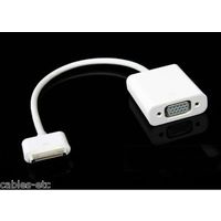 30 Pin Dock To VGA Converter Adapter For Apple iPad 3 2 iPhone 4S 4 iPod Touch 4
