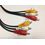 Pure Copper 3 RCA - 3 RCA Composite Audio Video AV Cable TV LCD LED DTH - 3m