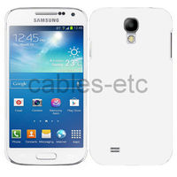 Rubberised Frosted Hard Back Case Cover For Samsung Galaxy S4 Mini i9190 - White