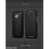 KLD Oscar 2 Royal Feel Leather Flip Diary Cover Case For HTC ONE M7 - Black